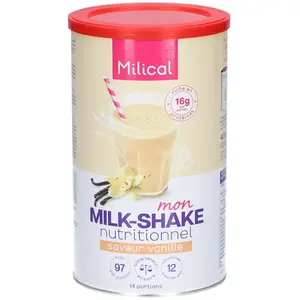 Milical Hyperprotéiné Milk-Shakes Emotion Vanille 18 repas pas cher