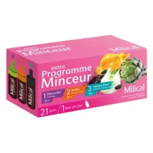 Comparateur de prix : Milical Extra Programme Minceur 21 Doses