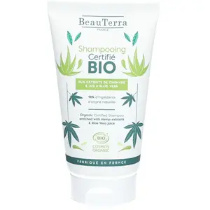 Beauterra shampooing aux extraits de chanvre et d'aloe verra 75 ml pas cher
