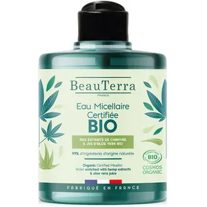 Comparateur de prix : Beauterra Eau micellaire a l'huile de chanvre et aloe vera bio 500ml