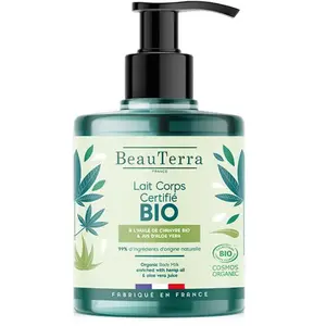 Beauterra Lait Corps Chanvre & Aloe Vera Bio 500ml pas cher