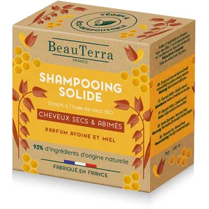 Beauterra Shampoing Solide Cheveux Secs et Abimés 75g pas cher