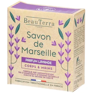 Comparateur de prix : Beauterra Savon de Marseille Solide Lavande 100g