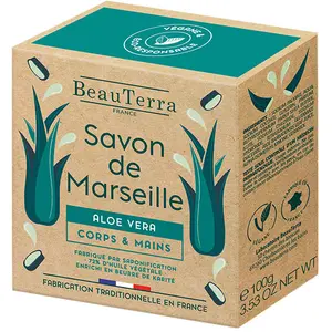 Comparateur de prix : Beauterra Savon de Marseille Solide Aloe Vera 100g