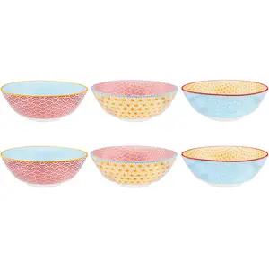 Comparateur de prix : Björn Bol Pattern Ø21cm - 6 Pièces - Color
