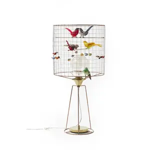 Lampe à poser en cuivre 67 cm Volière Haute - Mathieu Challières pas cher