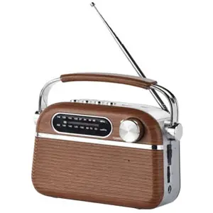 Comparateur de prix : HALTERREGO Radio vintage Grandes Ondes Aspect bois, AM/FM/SW lecteur U...