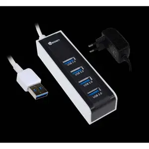 HEDEN - HUB USB 3.0 - 4 PORTS - AVEC ADAPTATEUR pas cher