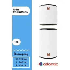 Chauffe-eau électrique petite capacité Atlantic 15L sur évier série ét... pas cher