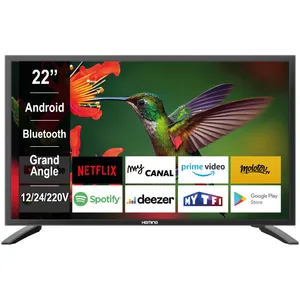HEMING Smart TV 22'' 55 cm Android Connecté WIFI - 12/24V/220V - Campi... pas cher