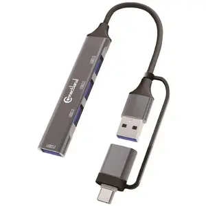 Hub Usb-c Connectland Vers 4 Ports Usba pas cher
