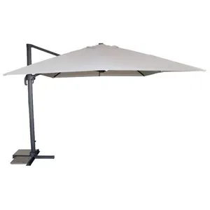 Dcb Garden - sevilla - Parasol avec pied excentré en acier et toile griseVendu parmanutan