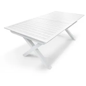 Comparateur de prix : DCB GARDEN Table de jardin en aluminium blanc