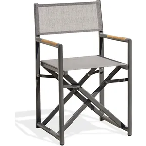 Comparateur de prix : Fauteuil de jardin pliant HONFLEUR gris anthracite DCB GARDEN