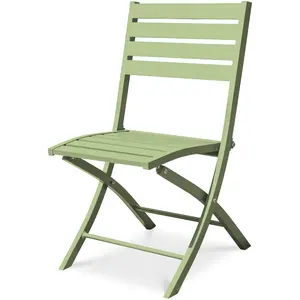 Comparateur de prix : CITY GARDEN Chaise de jardin pliante en aluminium vert lagune