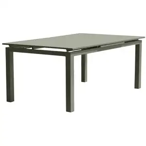 Comparateur de prix : Dcb Garden - miami - Table de jardin 10 places en aluminium kaki