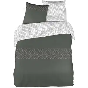 Parure de lit Housse+ 2 taies 240x220 cm LOSANGEVendu parconforama