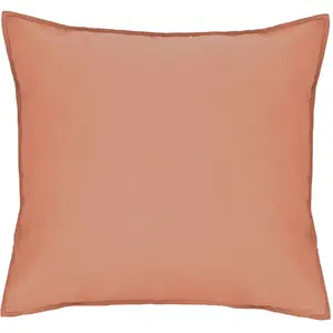 Taie d'oreiller 100% coton 57fils et lyocell marron 50 x 70 cm pas cher