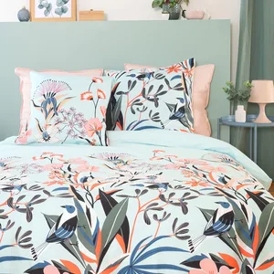 Easy Dort - Parure de lit 220x240 cm 100% Satin de Coton Bio Paya pas cher