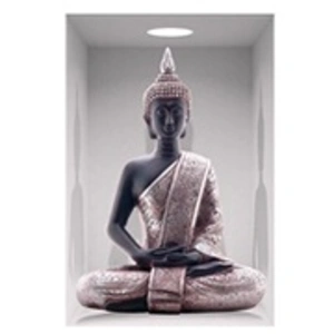 ZEN ET ETHNIQUE Stickers Sud Trading Autocollant Mural GRANDE NICHE BOUDDHA pas cher