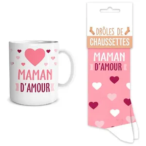 STC COFFRET MUG CHAUSSETTES MAMAN  Rose, FuchsiaVendu paramazon