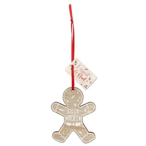 Comparateur de prix : Enesco - Décoration de sapin joyeux noël bonhomme