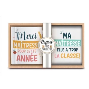 CED Coffret Mug Chaussettes Maitresse pas cher