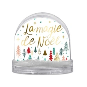 Comparateur de prix : Boule à paillettes la magie de Noël - 8.5 x 9 cm