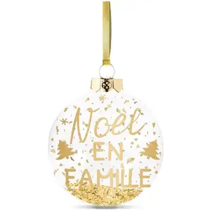 Sud Trading - Décoration de sapin à suspendre Noël en famille pas cher