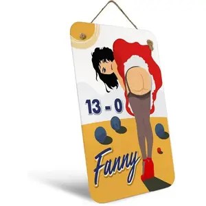 STC Plaque métal FANNY petanque club 20x14cm pas cher
