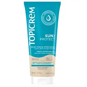 Comparateur de prix : Topicrem sun protect gelée fraiche après soleil 200ml