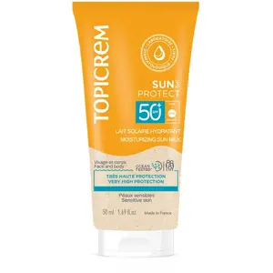 Comparateur de prix : Protections solaires Topicrem  Sun Protect Lait Solaire Hydratant Spf50