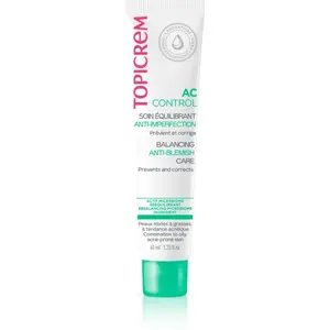 Comparateur de prix : Topicrem AC control crème soin équilibrant anti-imperfection 40ml