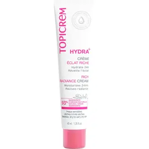 Comparateur de prix : Topicrem Hydra+ Rich Radiance Cream crème hydratante intense jour 40 ml