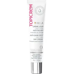 Comparateur de prix : Topicrem MELA - Taches pigmentaires Crème Jour SPF50+ 40 ml