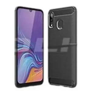 DLH Coque - Silicone - Noir - Pour Samsung Galaxy A20E