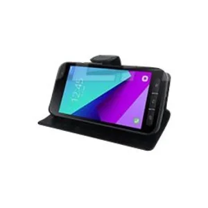 DLH Coque Folio - Noir - Pour Galaxy XCover 4