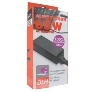 Comparateur de prix : DLH ALIMENTATION SECTEUR 65W DELL 100% COMPATIBLE (sauf USB-C) DY-AI1950