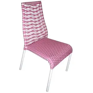ART ET JARDIN Chaise en résine tressée PRIMAVERA Rose pas cher