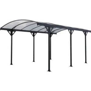 Chalet&jardin - Carport Couv'voiture 35 - Alu gris - 15,24 m²Vendu parcdiscount