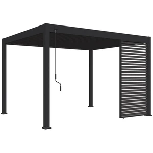 Comparateur de prix : OMBREA Panneau brise-vue ventelles horizontales 1,3M Ombréa - Anthracite