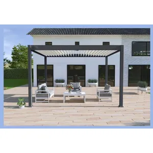 Comparateur de prix : OMBREA Pergola bioclimatique Ombréa autoportante 3x4M - Anthracite/blanc - ELMO
