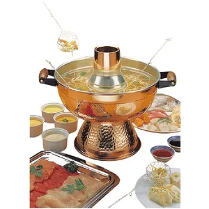 Bron Coucke Tellier - Marmite à fondue chinoise 1200w - Ttm - 16115 - cuivre pas cher