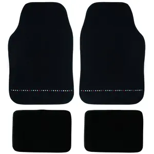 Norauto Jeu Complet De Tapis De Voiture Universels Noir Moquette Pois pas cher