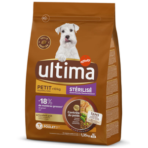 Ultima Croquettes pour Petit Chien Stérilisé - 1,35 kg pas cher