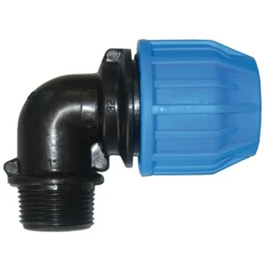 Raccord PE compression - Coude 90° fileté PE Compression Ø40-1''1/2Vendu parmanomano