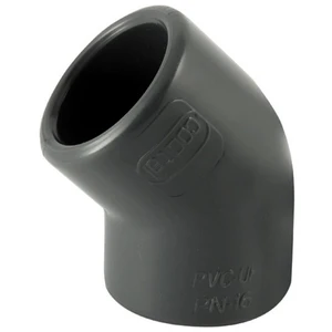 OEM Raccord PVC pression - Coude 45° PVC pression à coller FF Ø75 pas cher