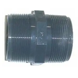 SORODIST Mamelon double fileté pvc pression Droite / Gauche - Mâle à visser / Mâle à visser. - Filetage 50/60 pas cher