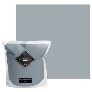 BARBOUILLE Peinture lessivable acrylique velours   murs et plafonds - 5 ltr Gris & Noir - Nec mergiturVendu paramazon