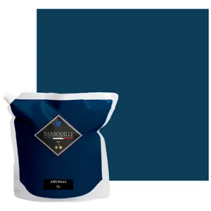BARBOUILLE Peinture lessivable acrylique velours   murs et plafonds - 5 ltr Bleu - AbyssalVendu paramazon